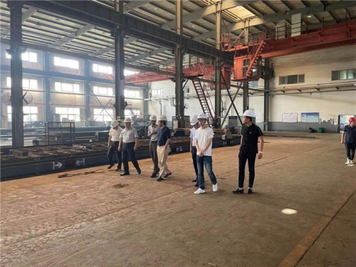 【管理纵横】新宝GG集团董事长张汉文一行赴所属钢结构公司诸暨加工基地调研指导